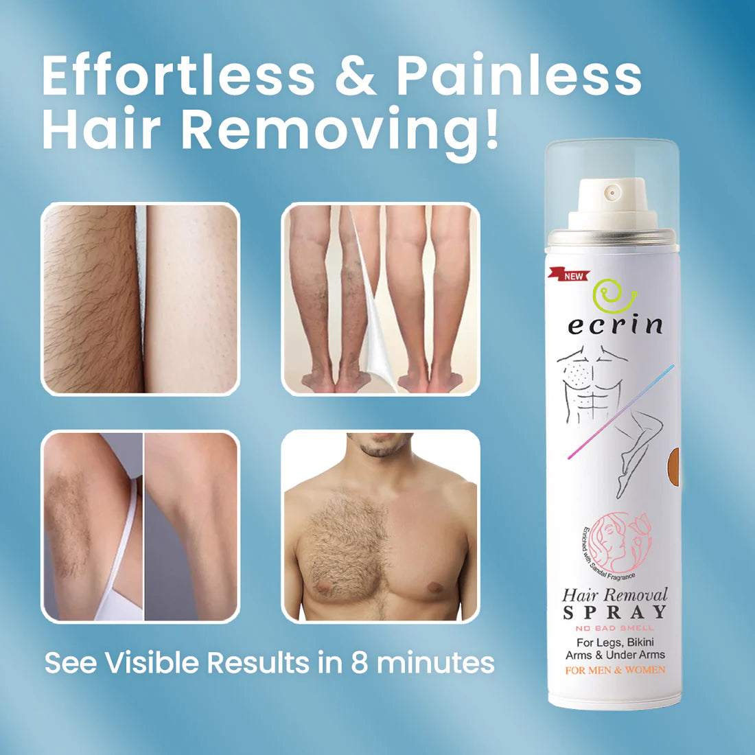 New Ecrin Hair Removal Foaming Spray